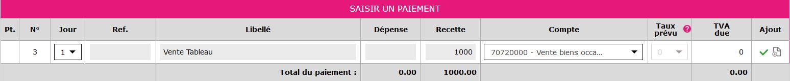 ecriture achat