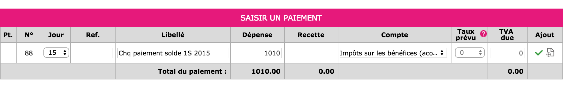 Impots sur les sociétés 3